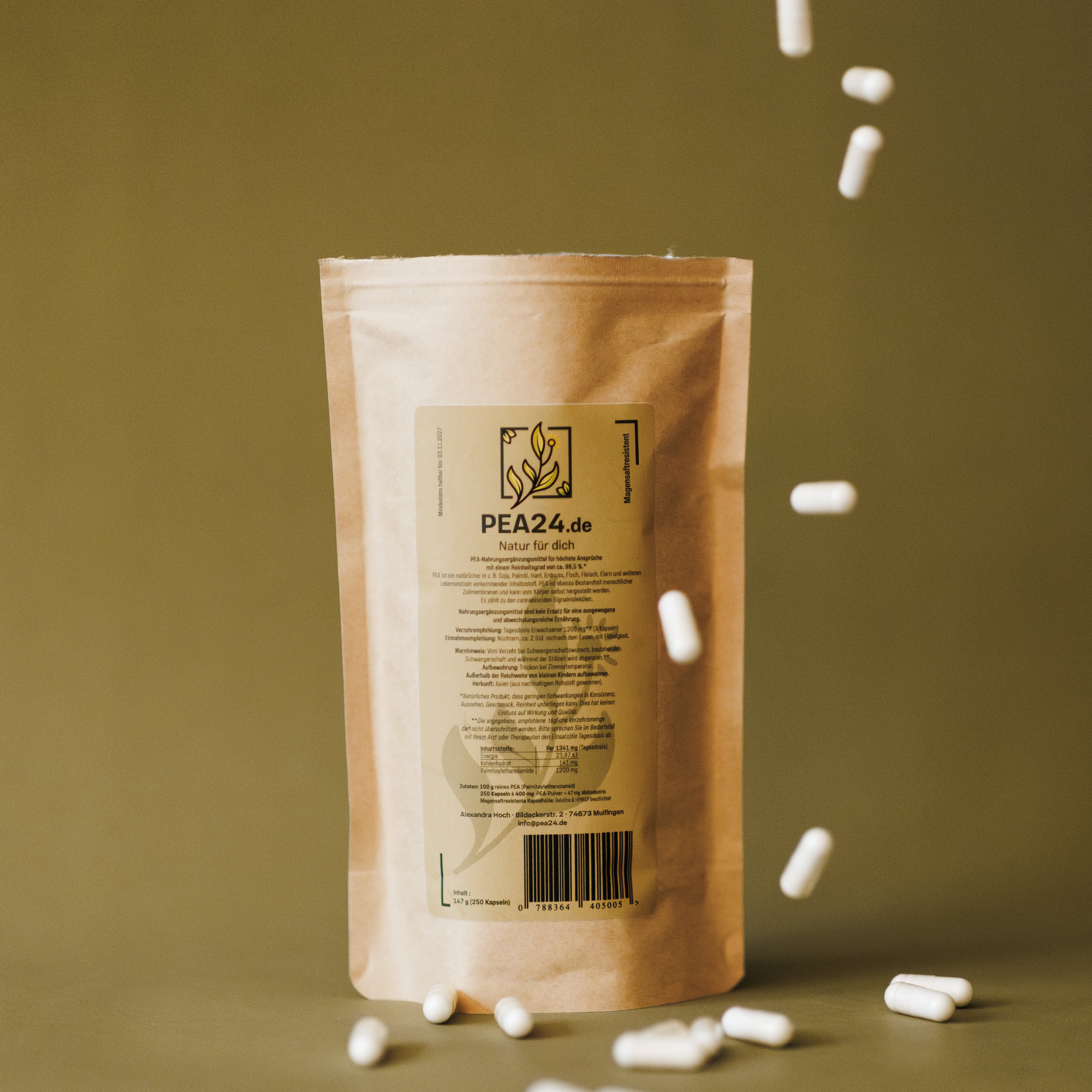 PEA Kapseln 250 Stück magensaftresistent